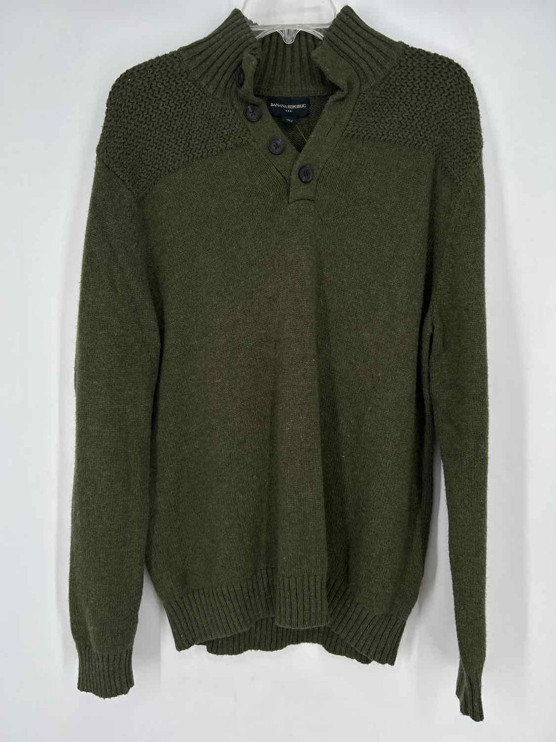 Banana Republic Size L Green Wool Blend Sweater