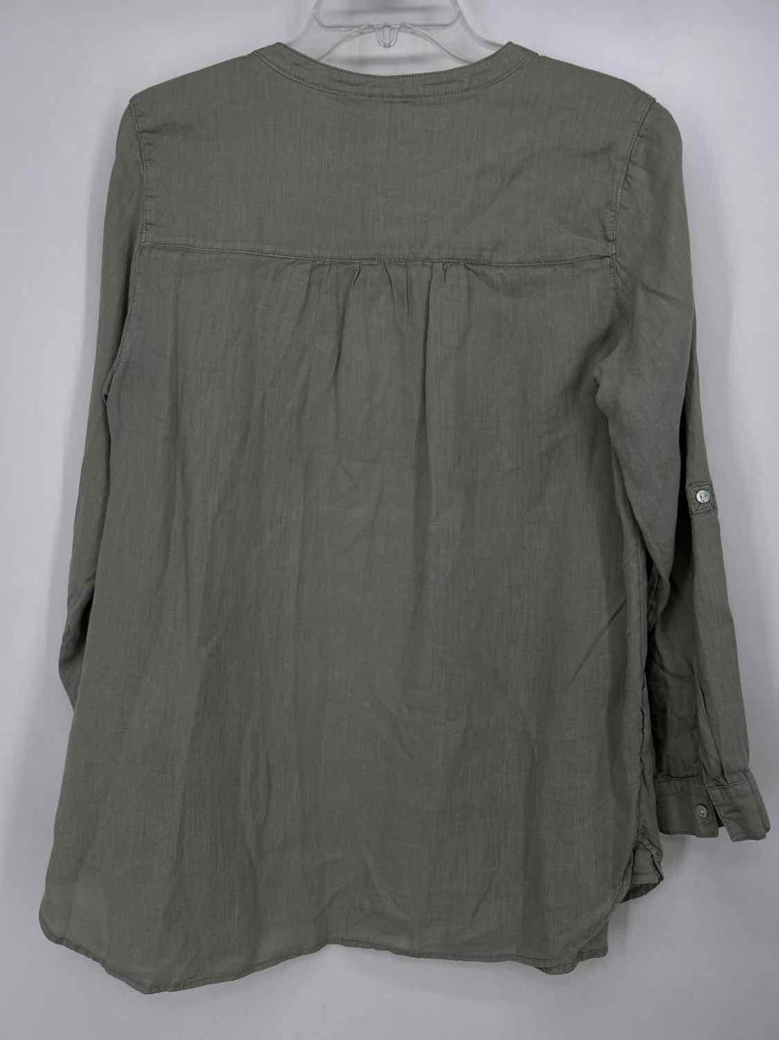 Sigrid Olsen Size M Light Green Linen 100% Long Sleeve