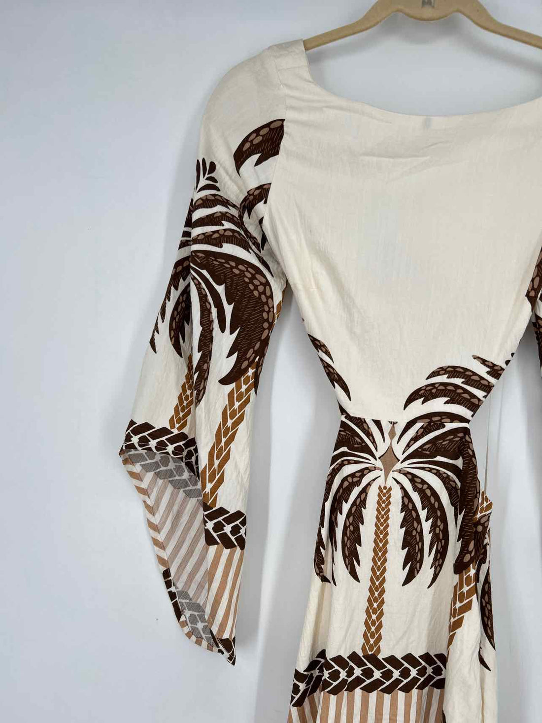 Adalia S White & Brown Print New Boutique Dress b