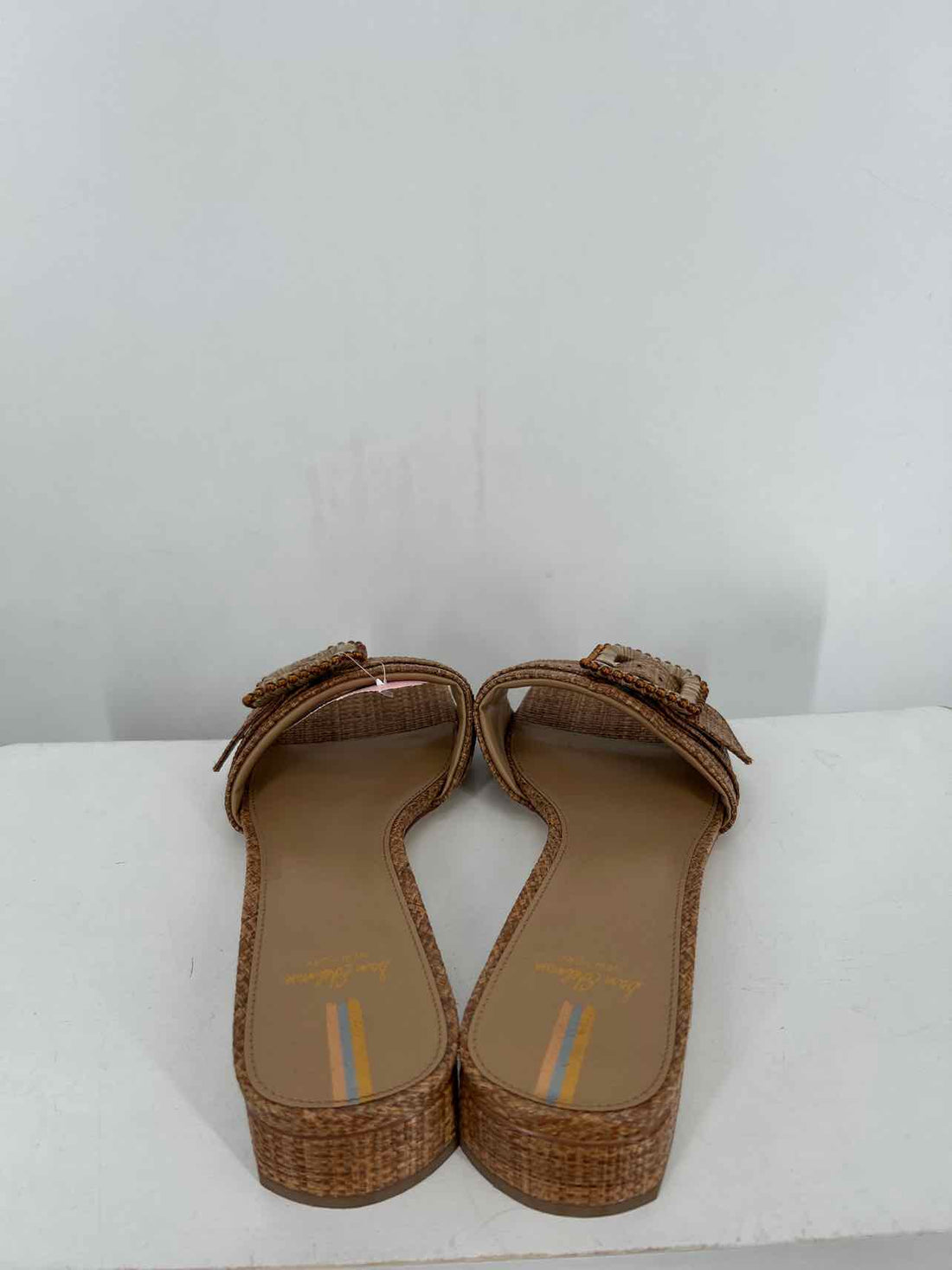 Sam Edelman Women Size 8.5 Brown Raffia Sandals