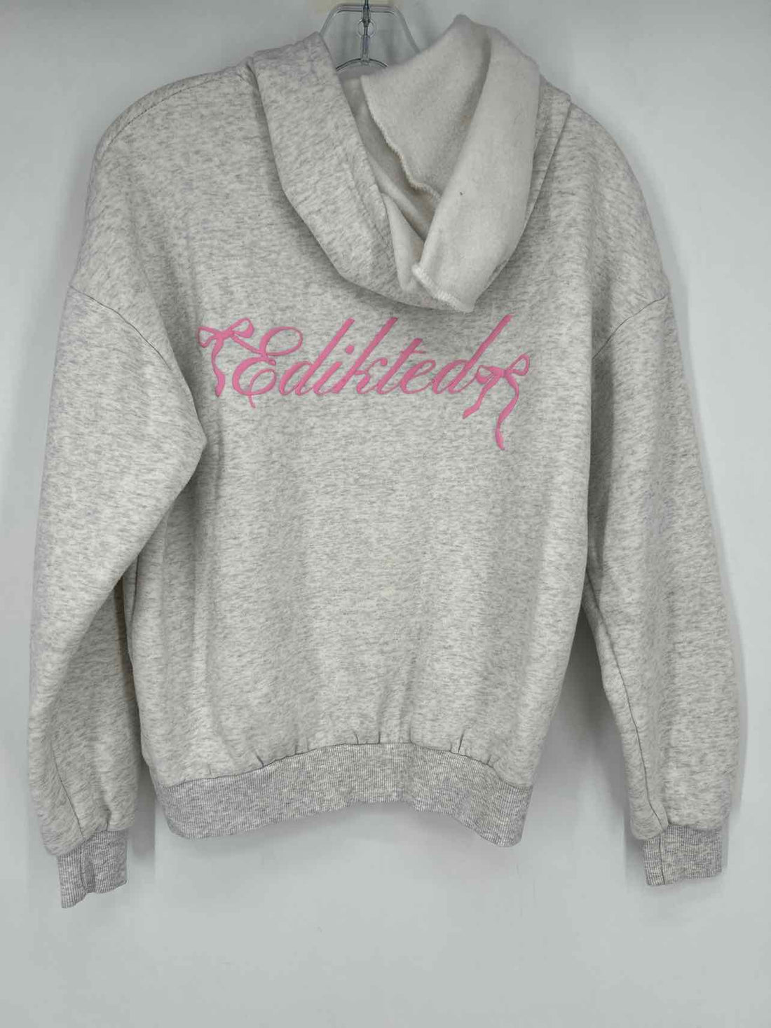 Edikted Size XS Light Gray Hoodie