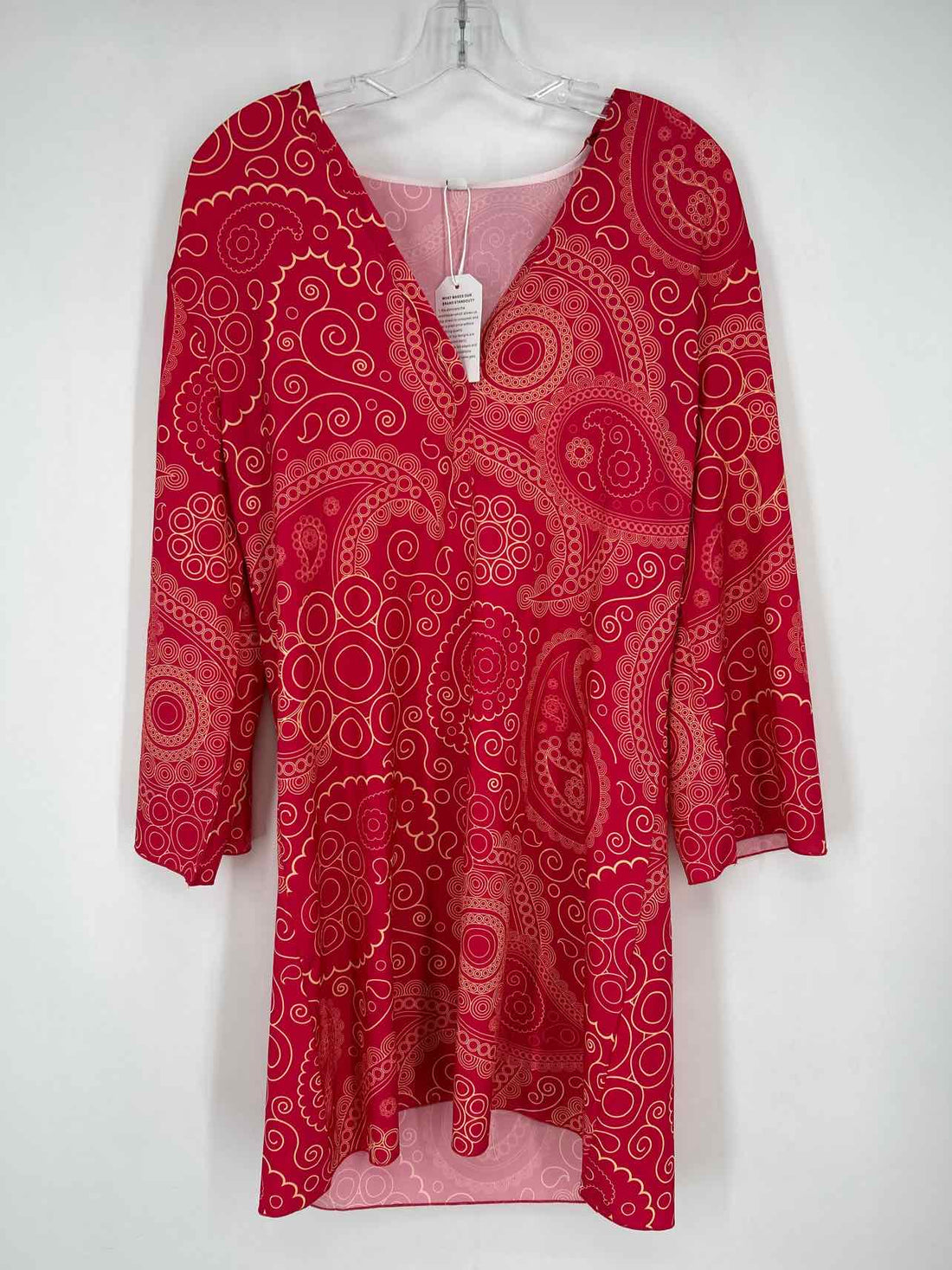 Made With Love Size L Maroon & Yelow NWT Dress