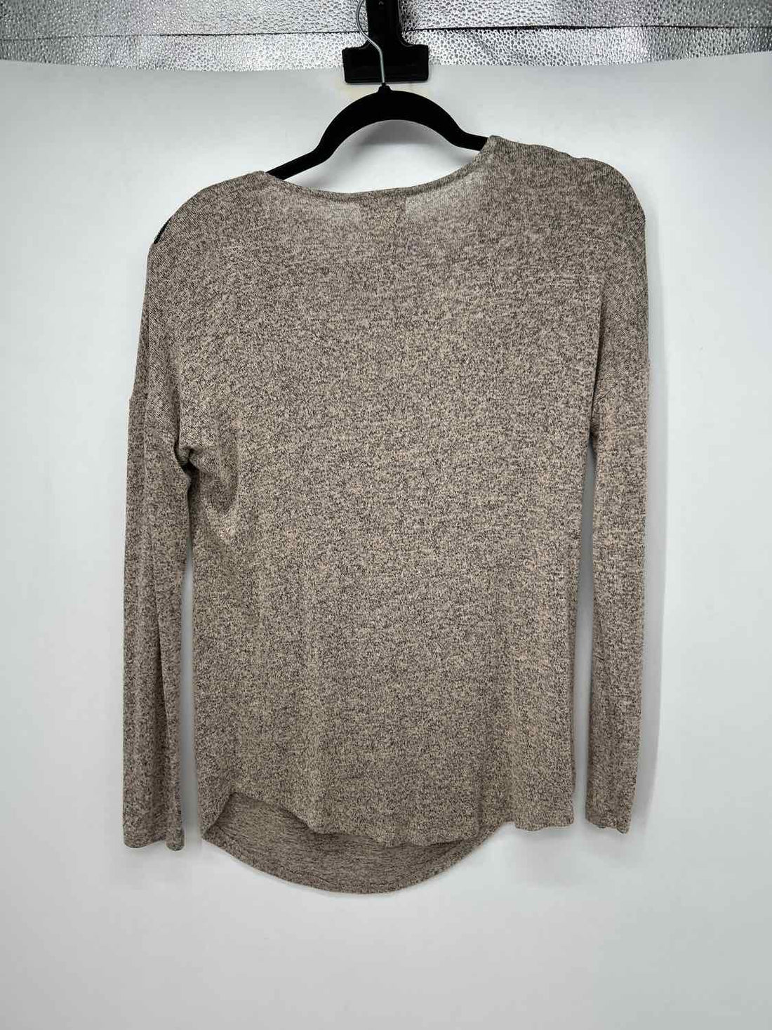 Andrea Jovien Size S Heathered Beige Long Sleeve