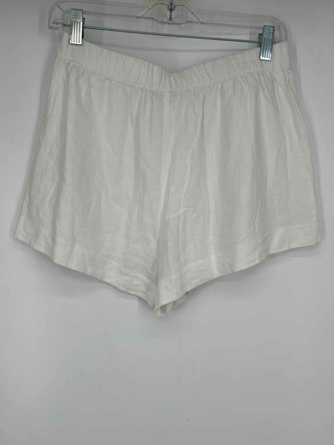 Show Me Your Mumu Size S White Linen/Rayon Shorts