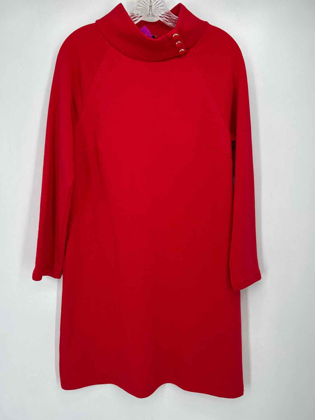 Talbots Size M Red Long Sleeve Dress