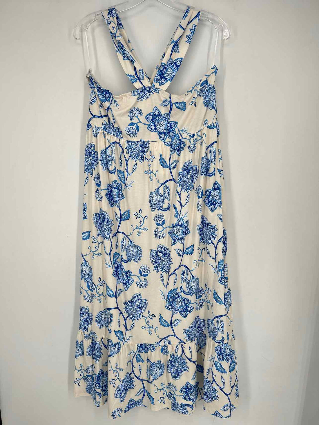 Grace Karin Size XL White & Blue Floral NWT Dress