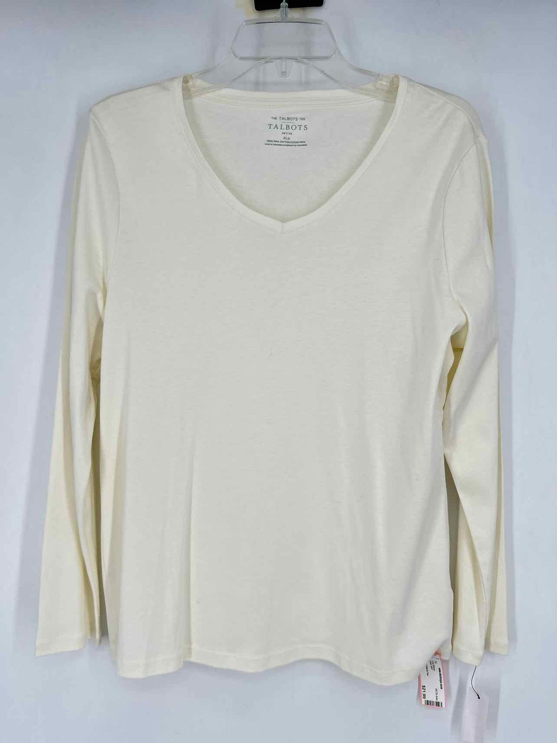 Talbots Size XLP Cream NWT Long Sleeve