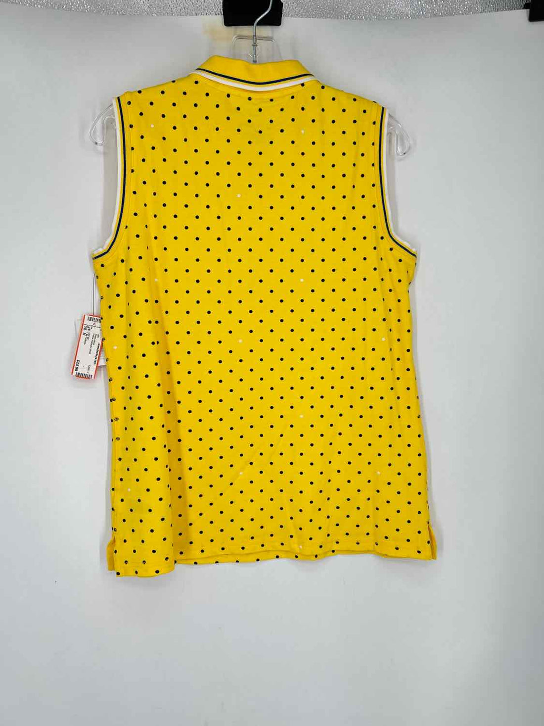 T By Talbots Size M Yellow Polkadot NWT Sleeveless
