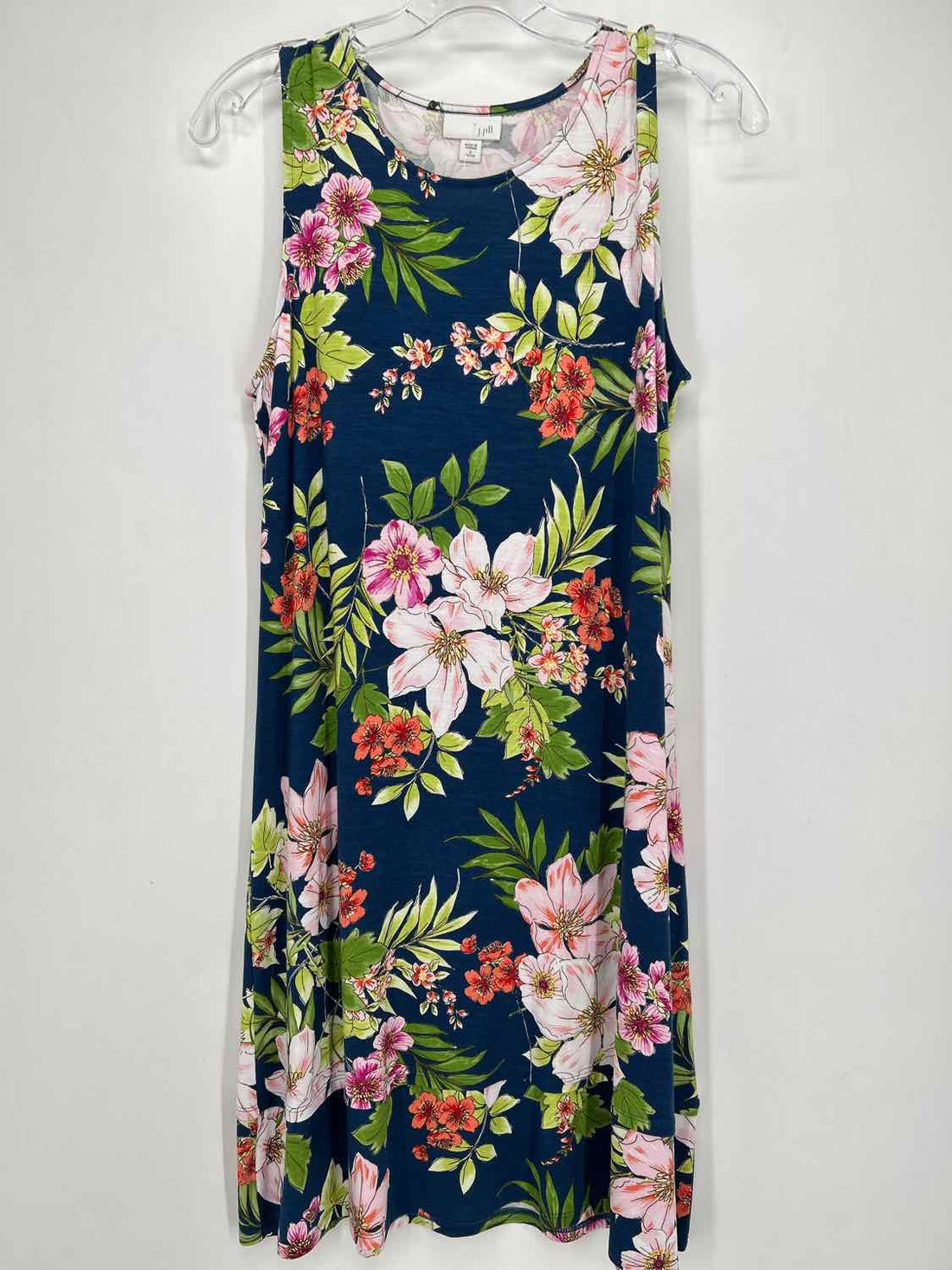J Jill Size SP Navy Floral Dress