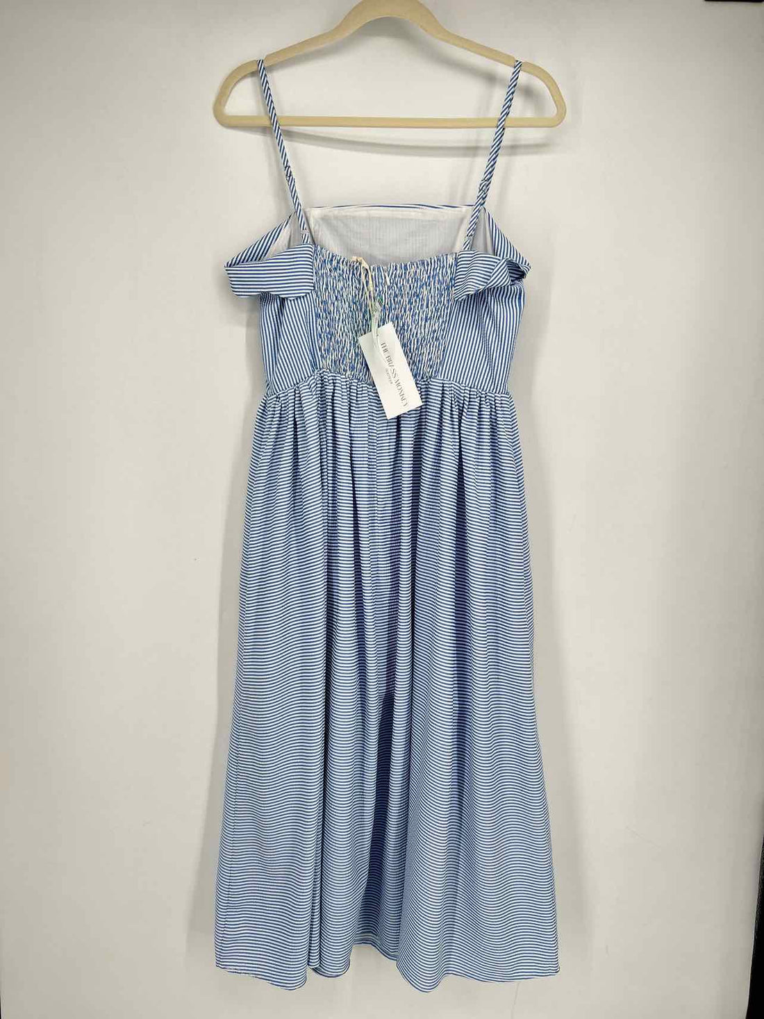 Reminiscence Size M Blue & White Striped Seersucker NWT Dress