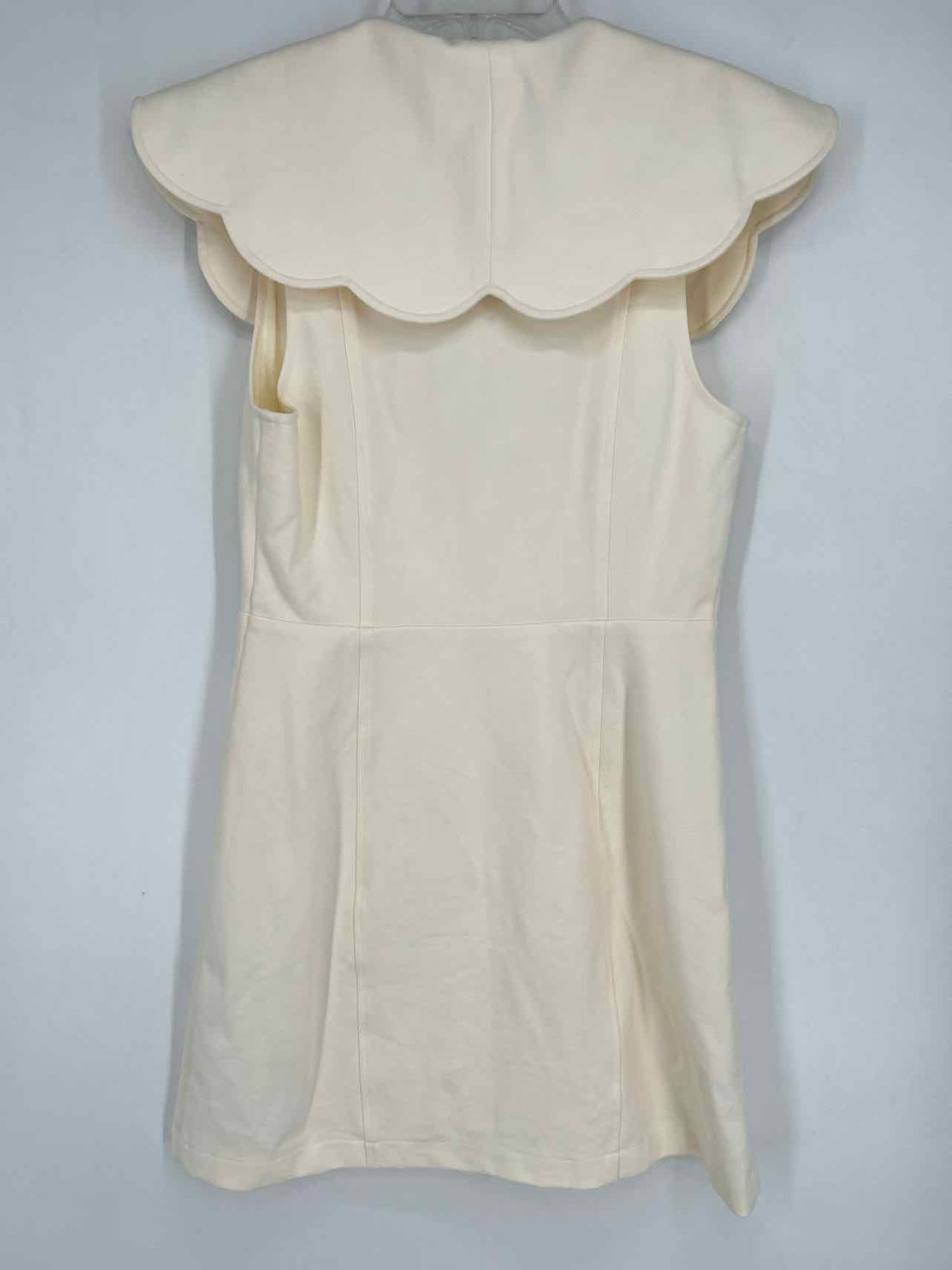 Maeve Size M Cream Short Sleeve Dress