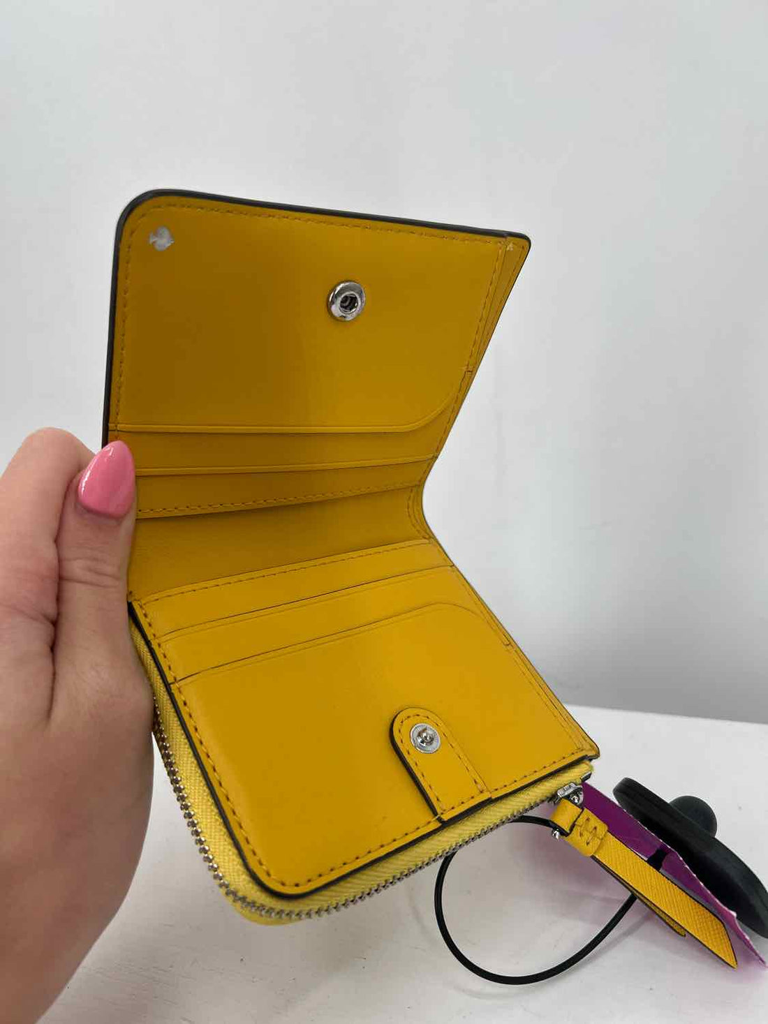 Kate Spade Yellow Saffiano Leather Wallet