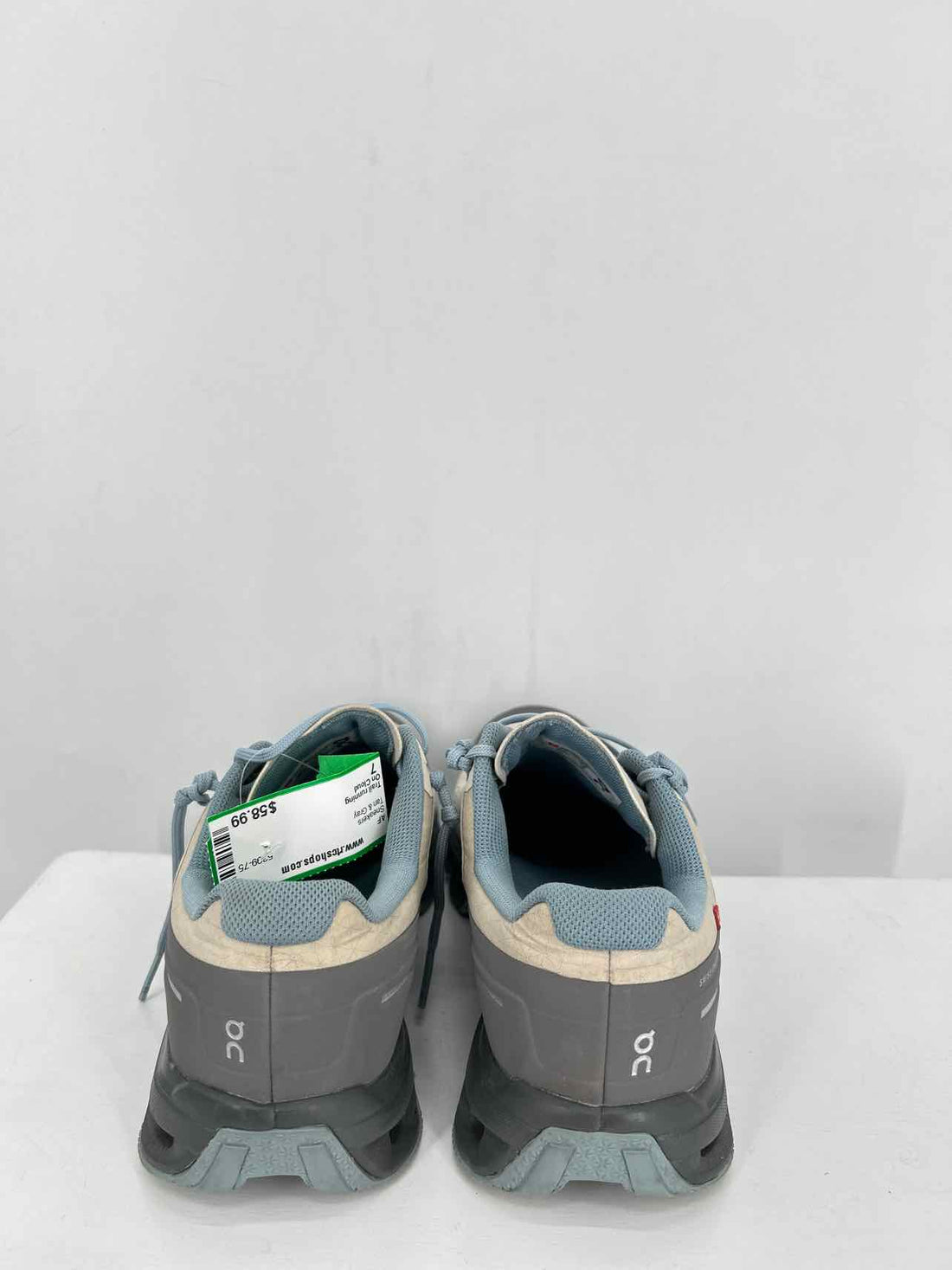 On Cloud Women Size 7 Tan & Gray Sneakers
