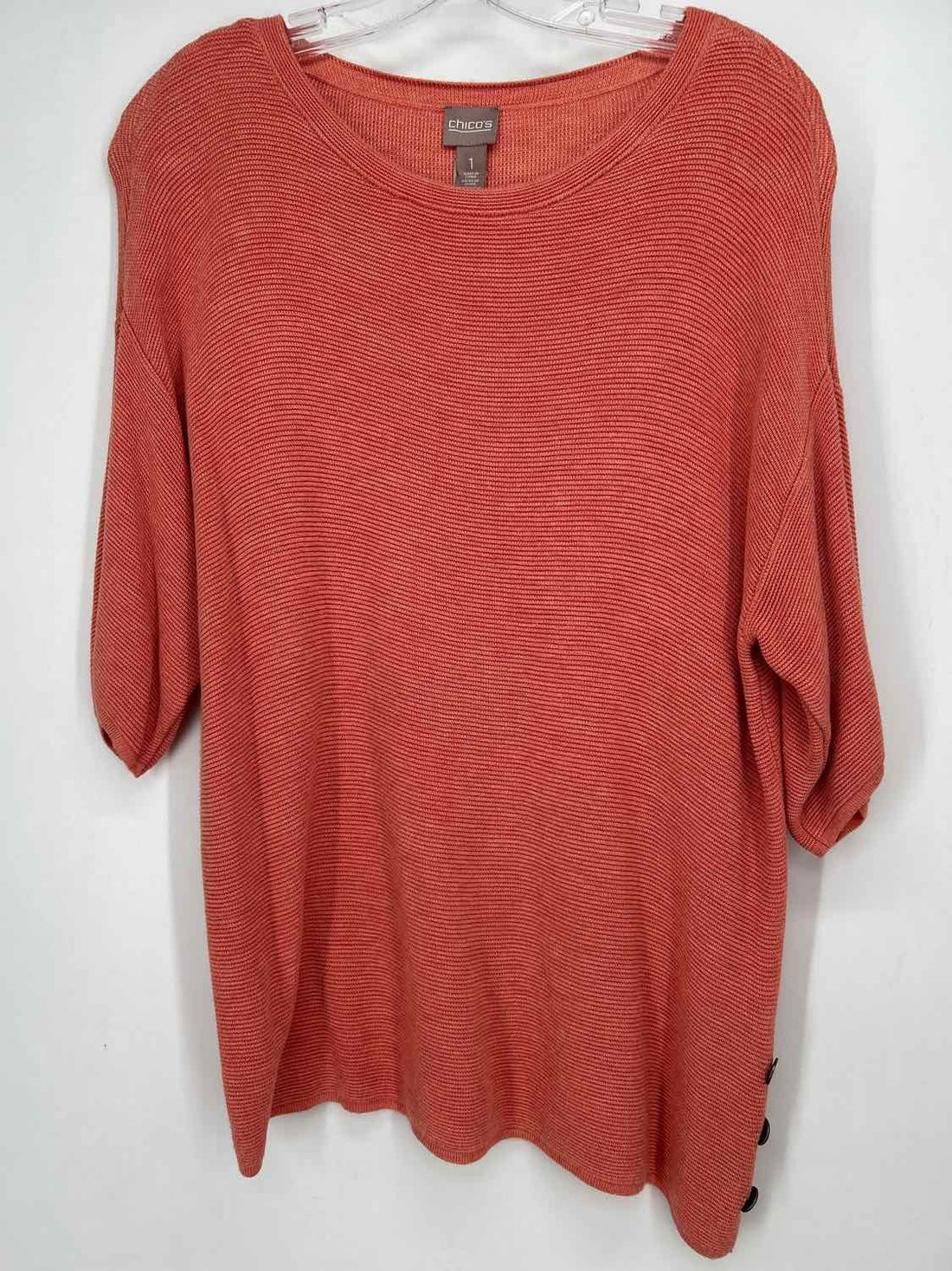 Chicos Size 1(8) Coral Sweater