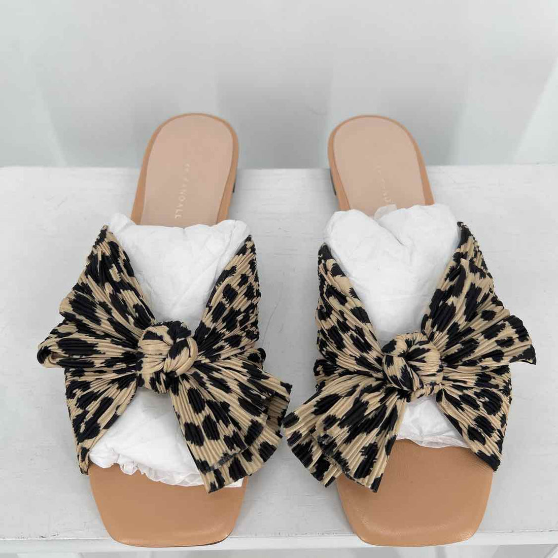 Loeffler Randall Women Size 9.5 Leopard New Sandals