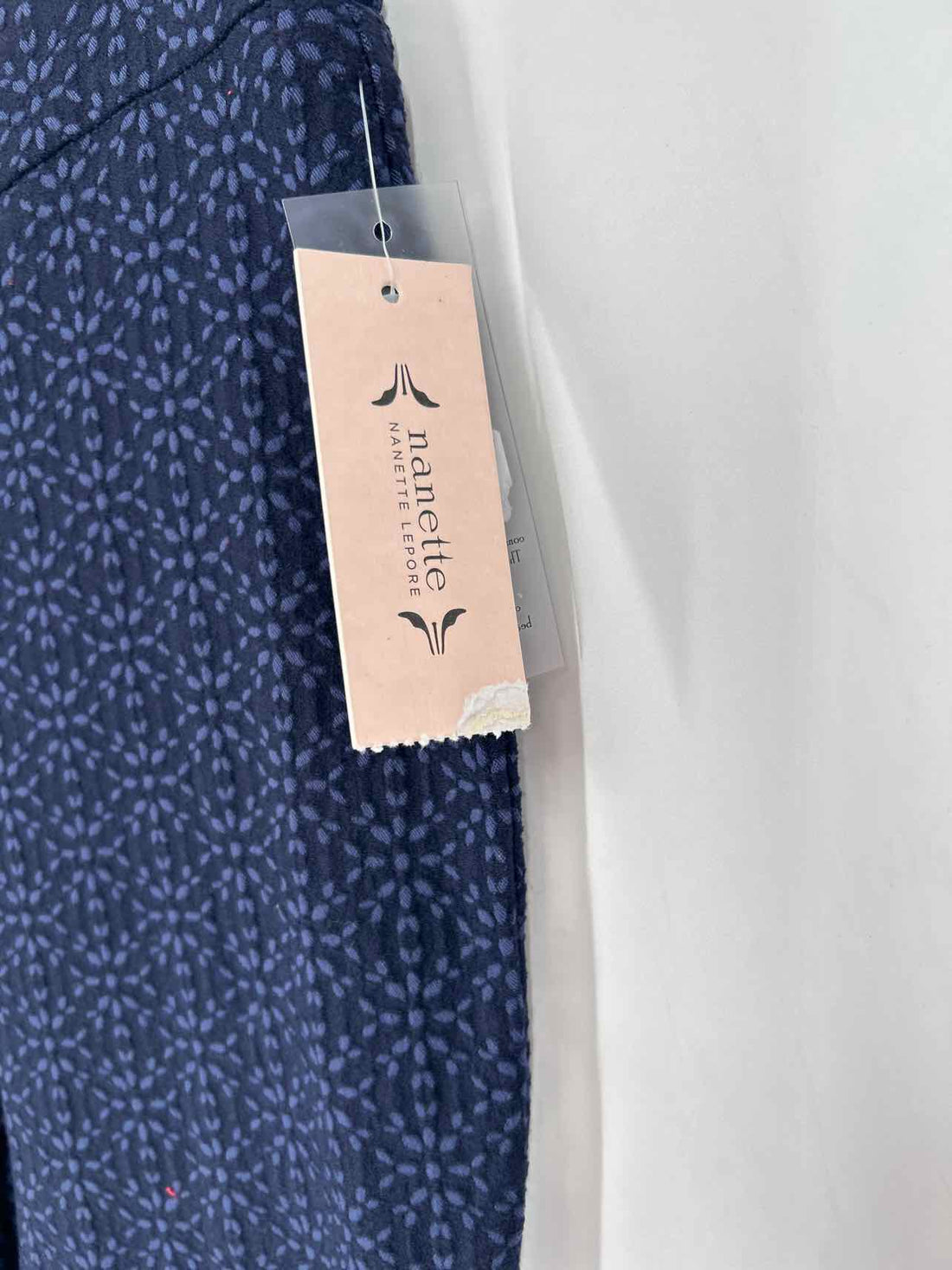 Nanette Lepore Size M Navy Print NWT Pants