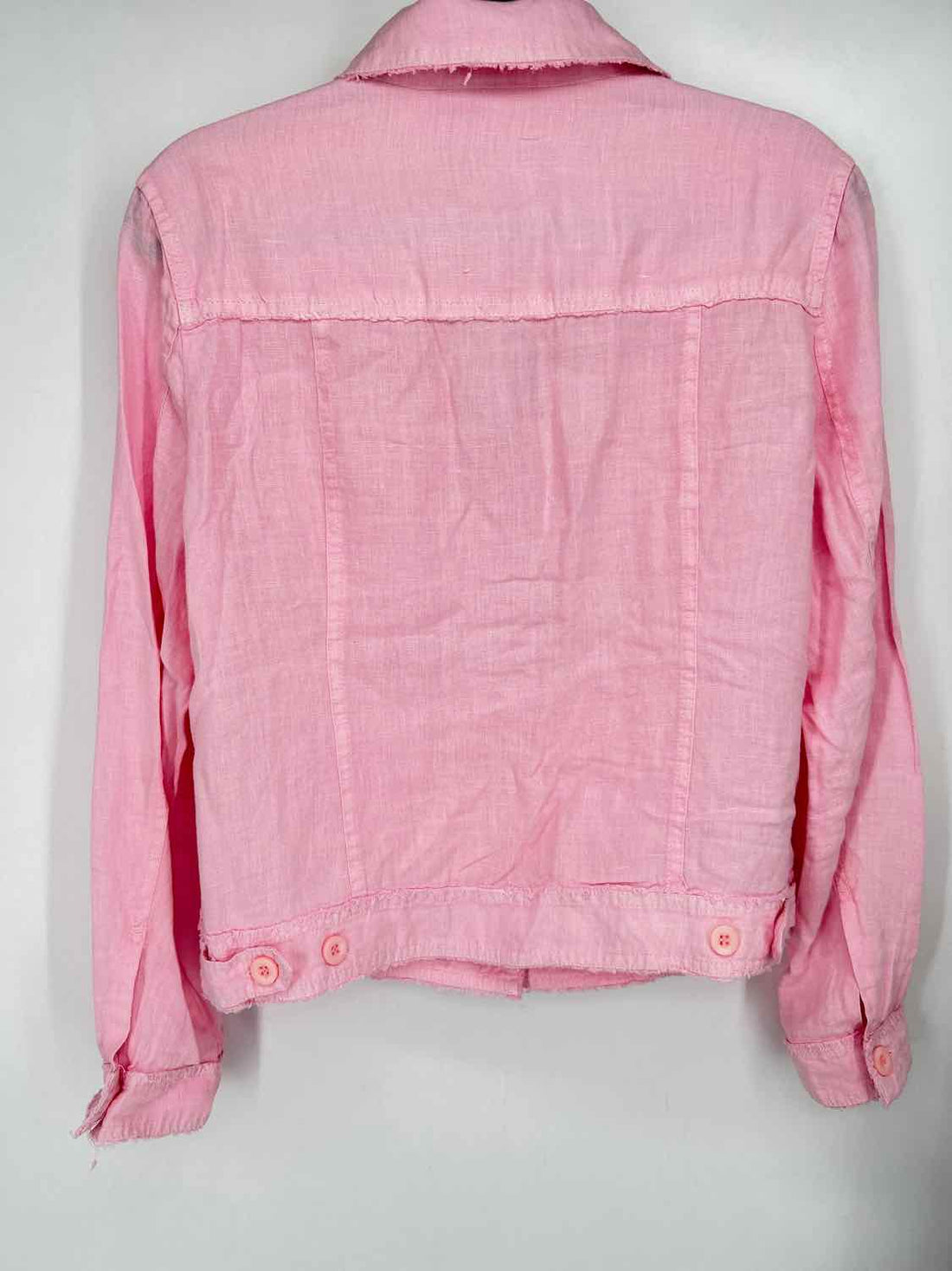 Lulu B Size M Bubblegum Linen Jacket