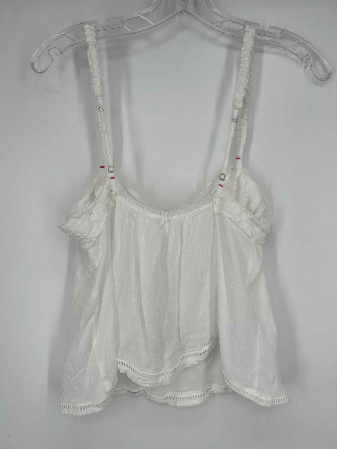 Intimately FP Size M White Swiss Dot Sleeveless