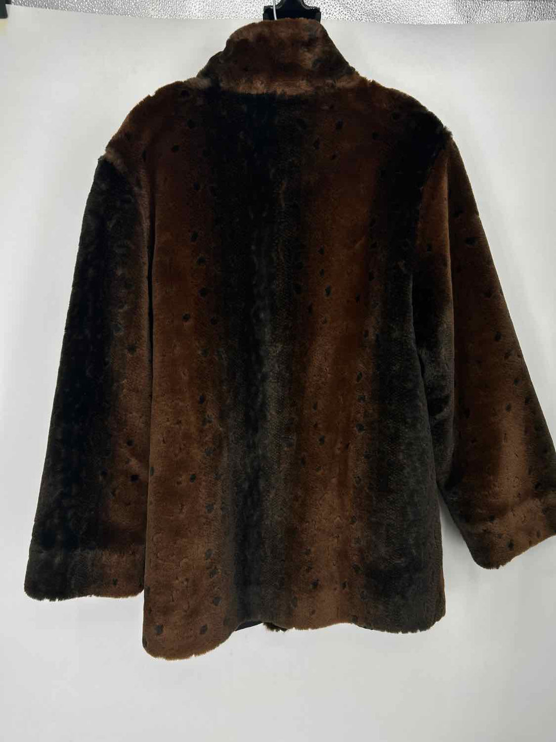 Regent Park Size M Brown Faux Fur Coat