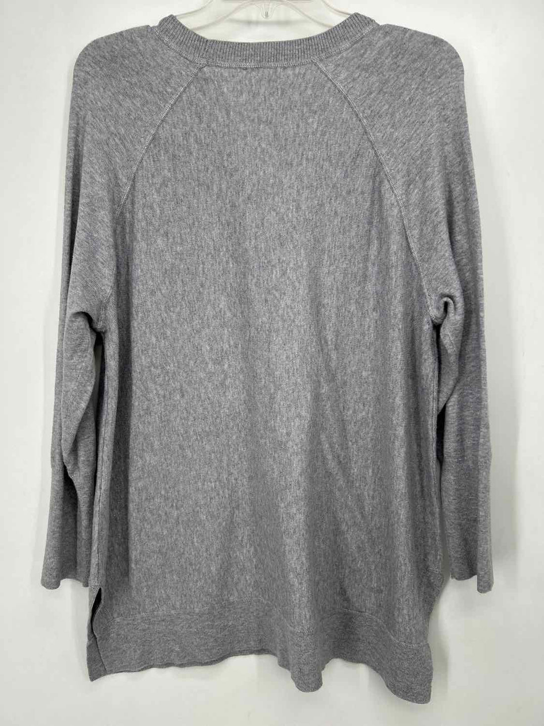 Pure Jill Size M Gray Cotton Blend Sweater