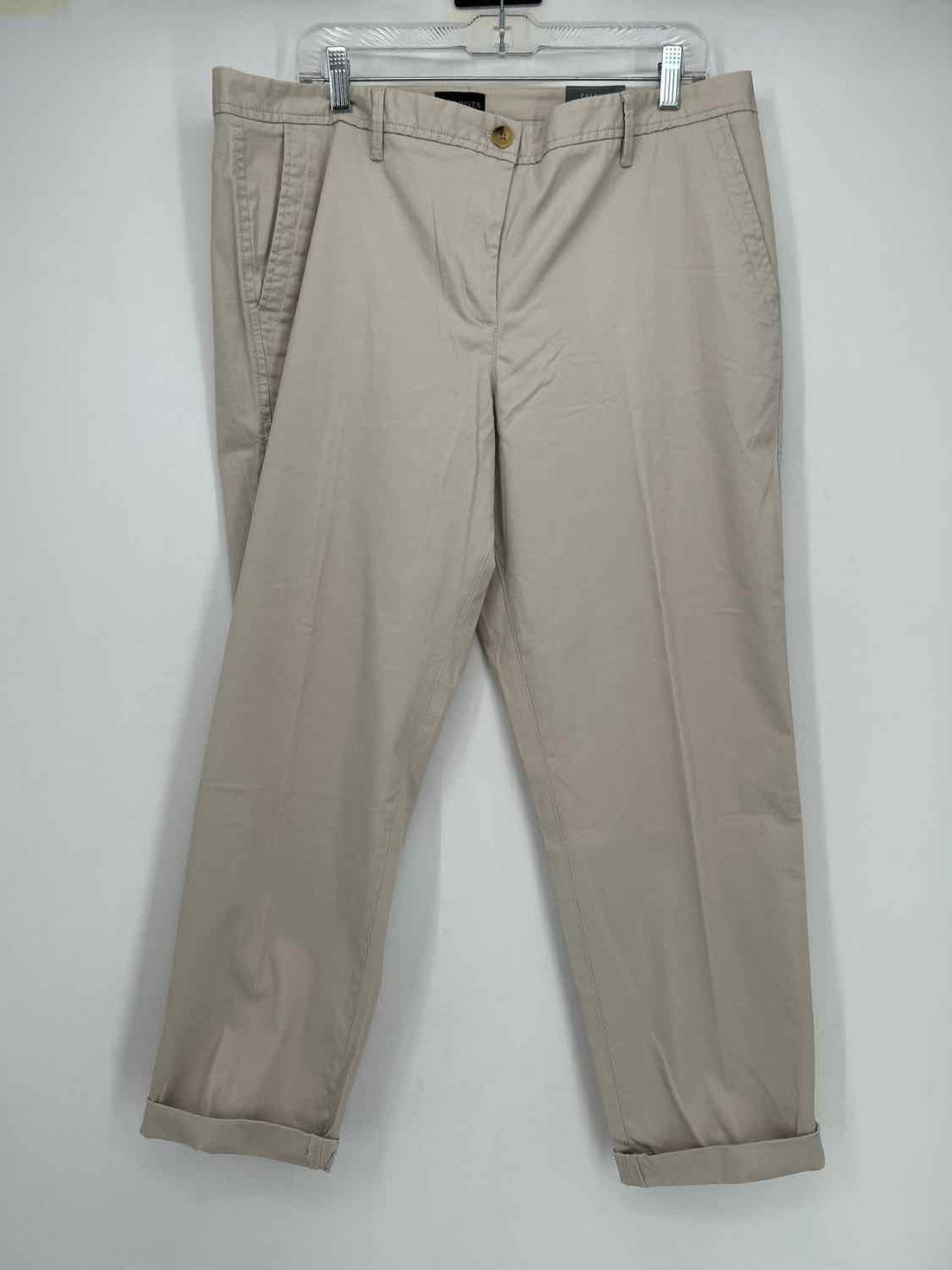 Talbots Size 14 Khaki Pants Relaxed Chino