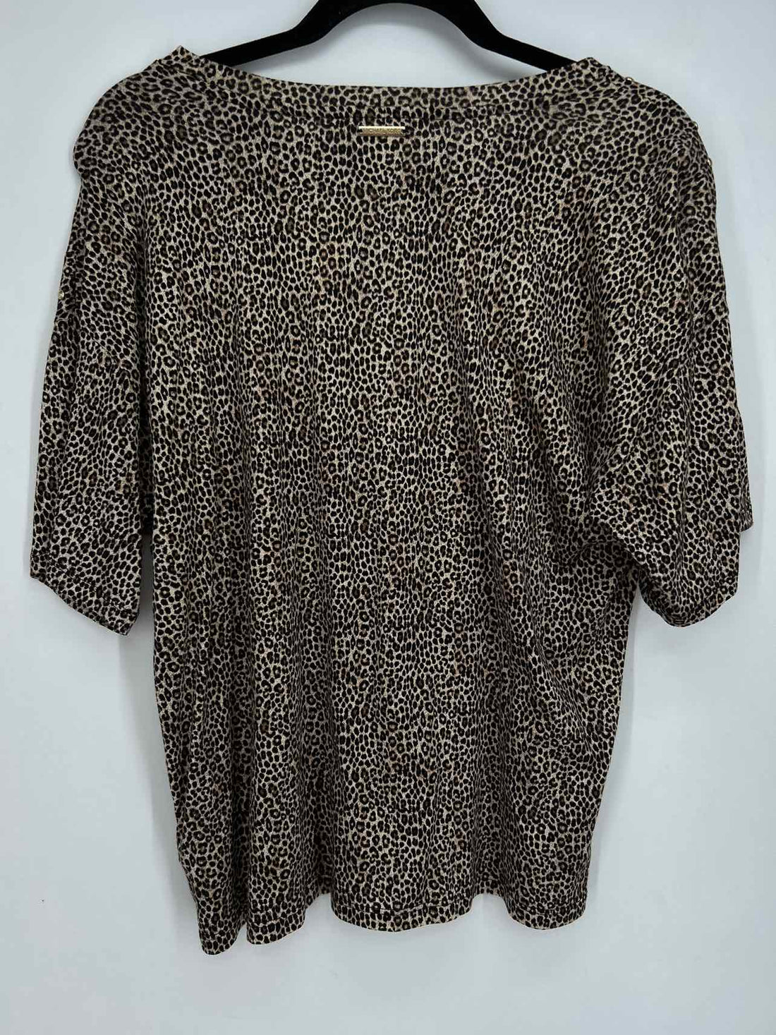 Michael Kors Size L Leopard Short Sleeve