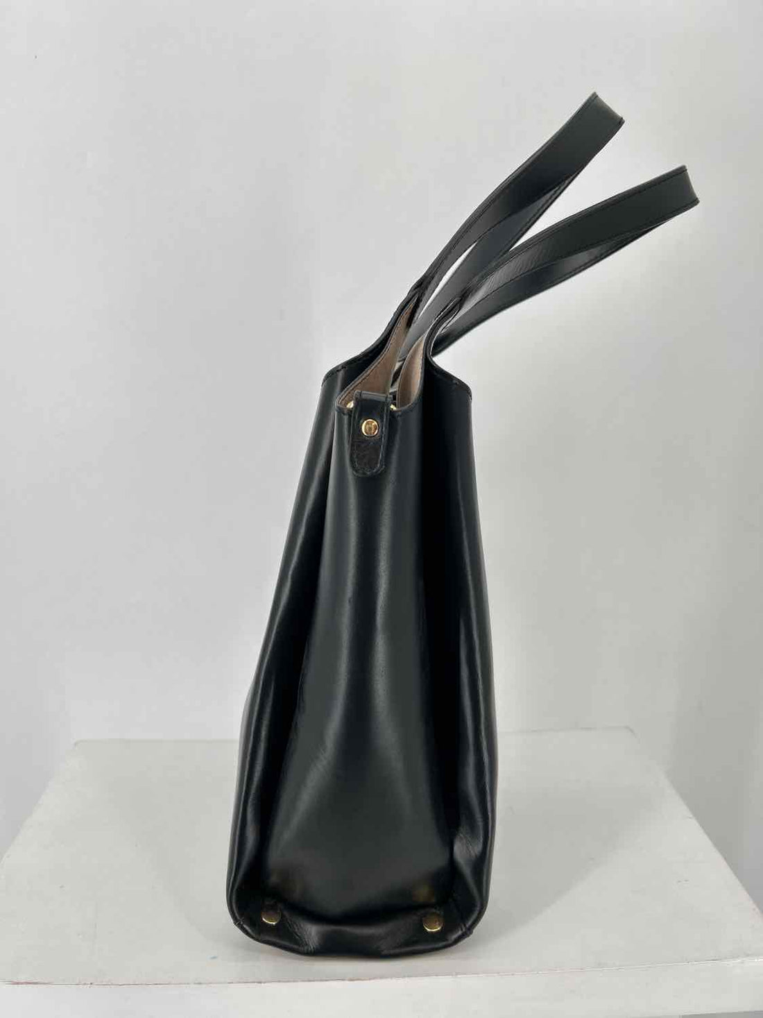 Clamire Black Genuine Leather Satchel