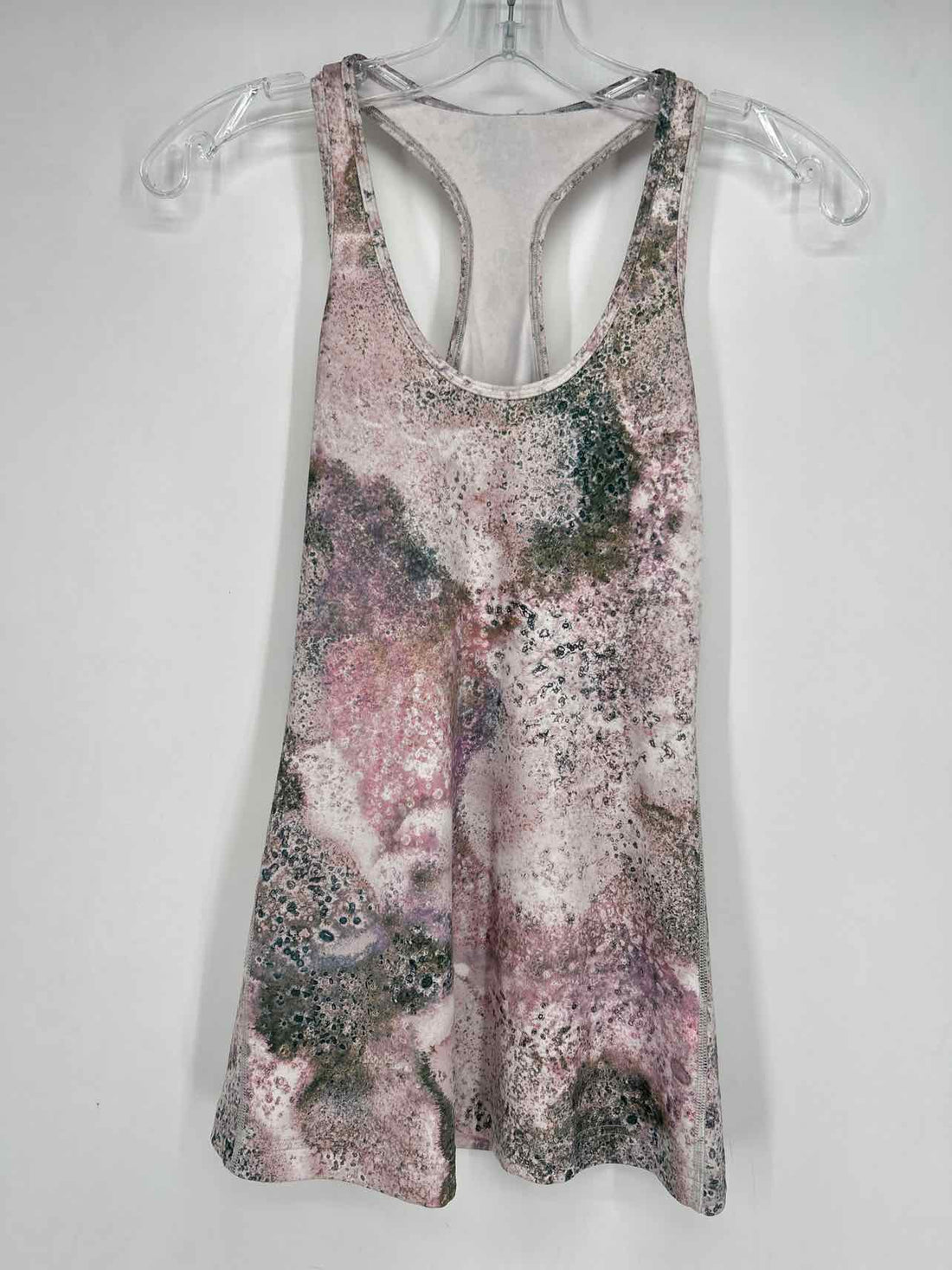 Lululemon Size S White & Green Print Active Tops