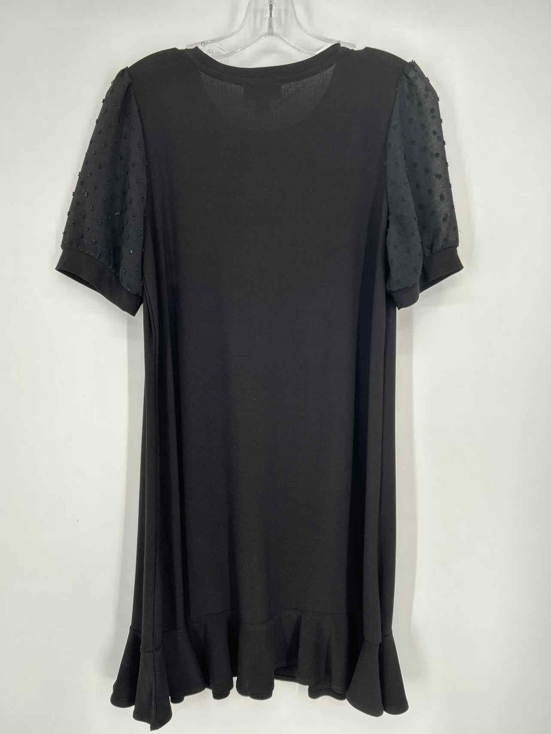 CeCe Size S Black Short Sleeve Dress