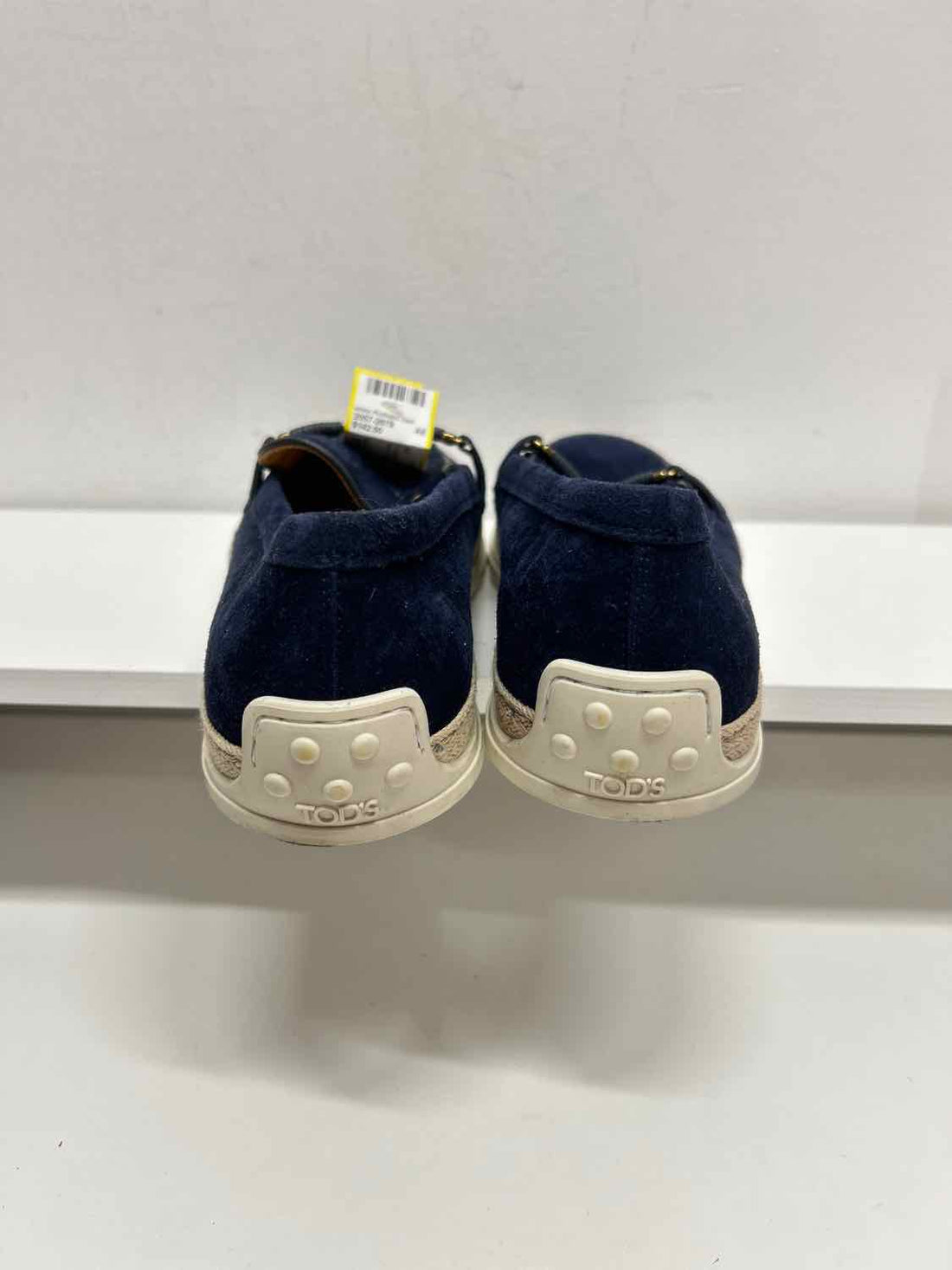 Tods Women Size 38 (7.5-8) Navy Like New Suede Espadrilles