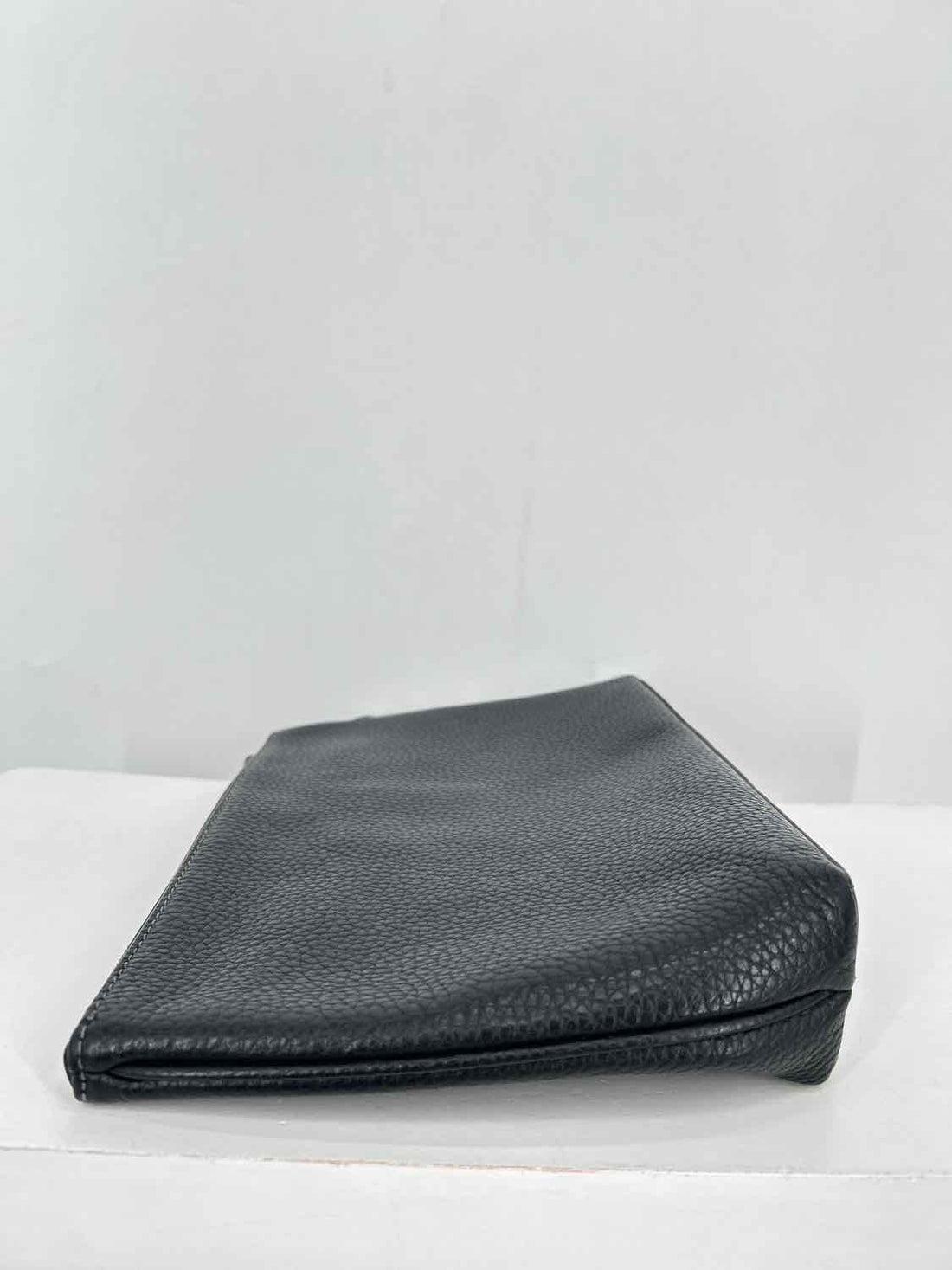 Coach Black Pebbled Leather Pouch