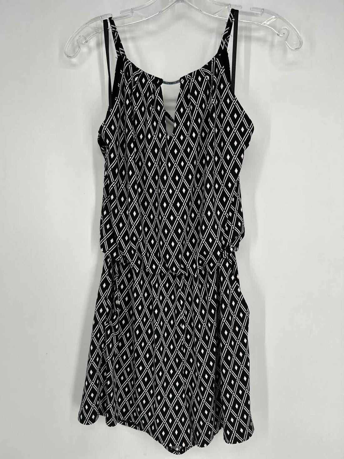 White House Black Market Size XS Black & White Print NWT Rompers