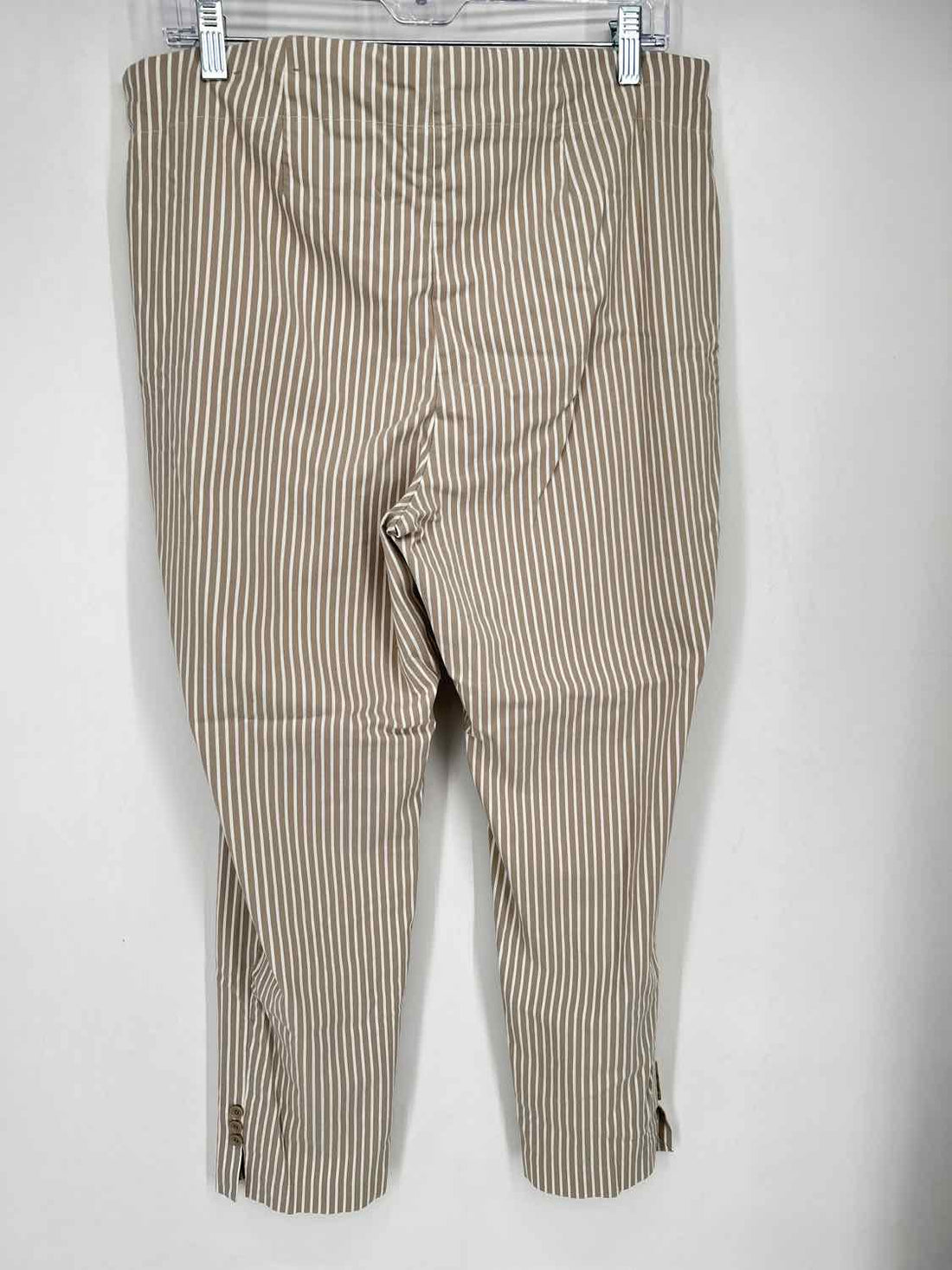 Chicos Size 2.5(XL) Tan Striped Pants