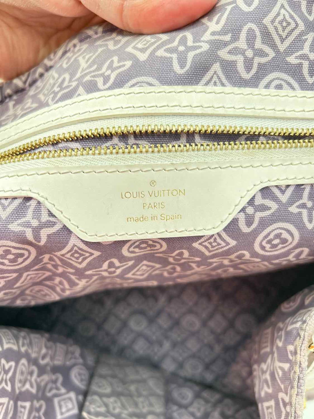 Louis Vuitton Tahitienne Cabas PM Purple Canvas Vintage