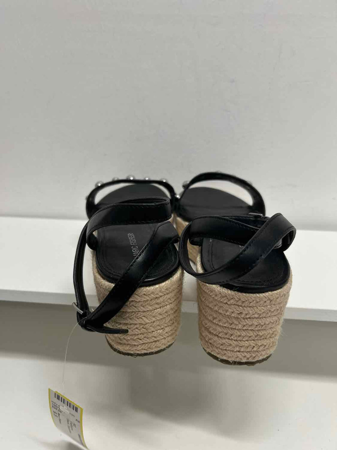 Marc Fisher Women Size 9.5 Black Espadrilles Platforms