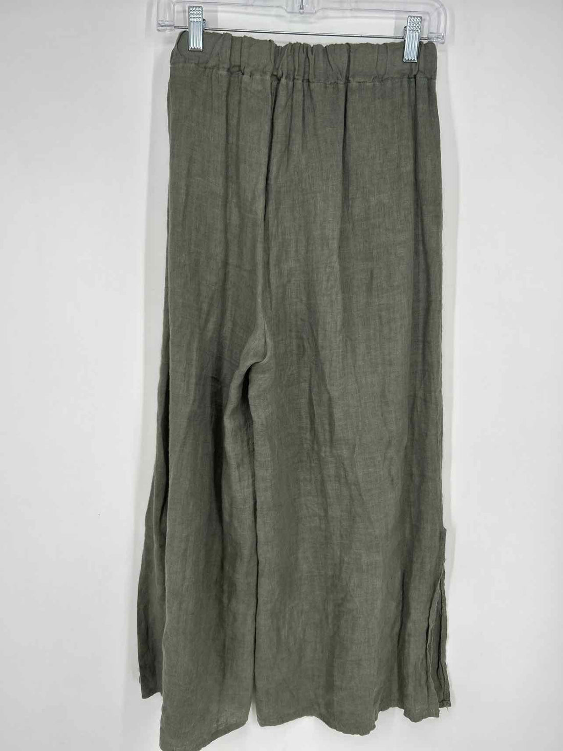 Gigi Moda Size S Olive Linen Pants