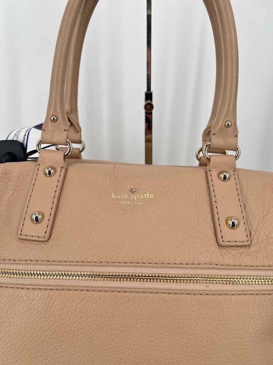 Kate Spade Beige Leather Satchel