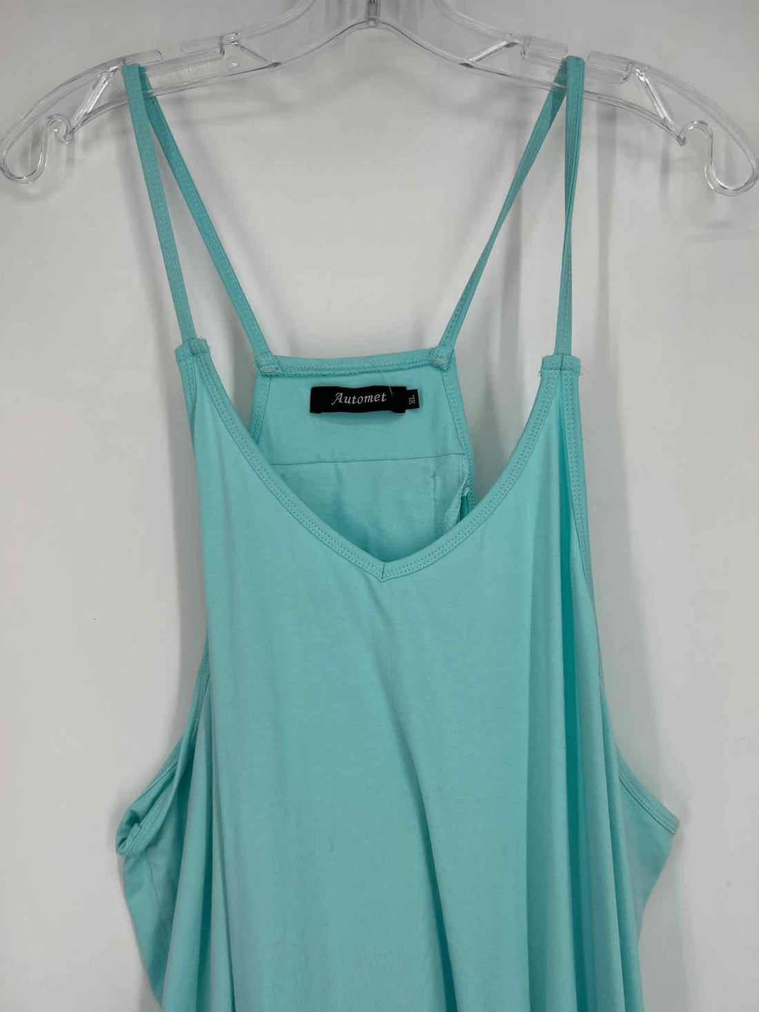 Automet Size XL Aqua Sleeveless Jumpsuit