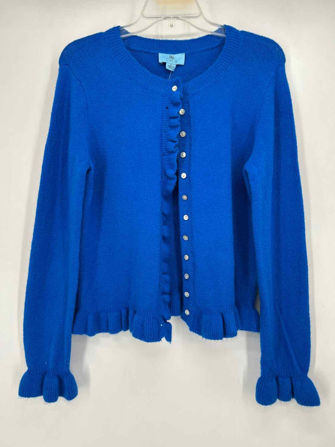 CeCe Size M Cobalt Blue Cardigan