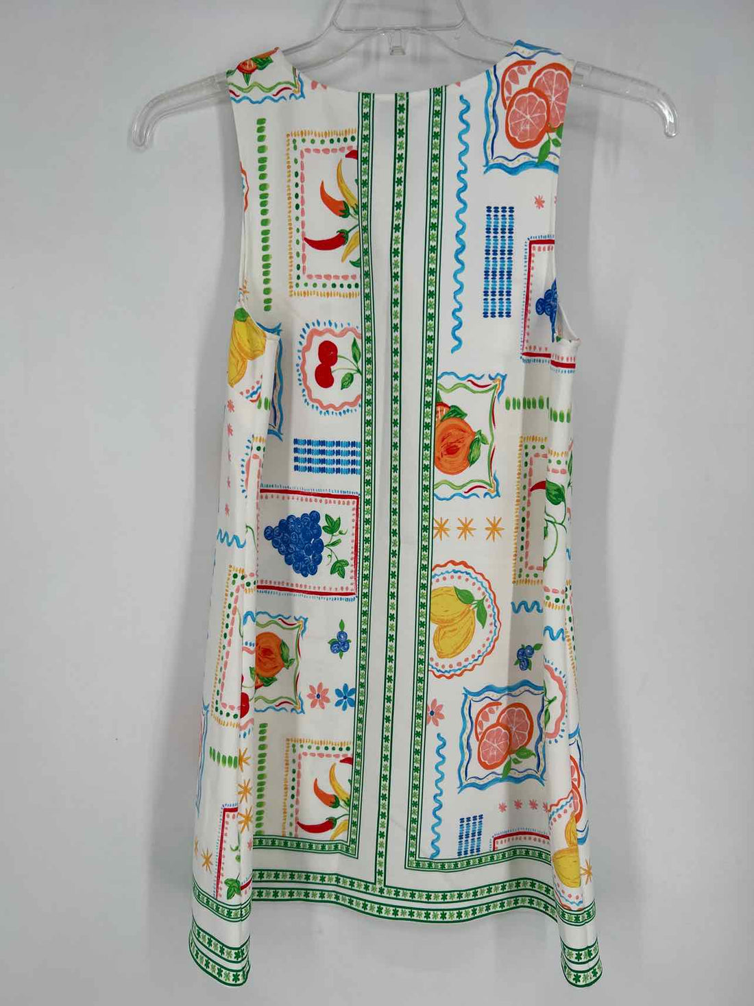 Maeve Size S White Print Sleeveless Dress