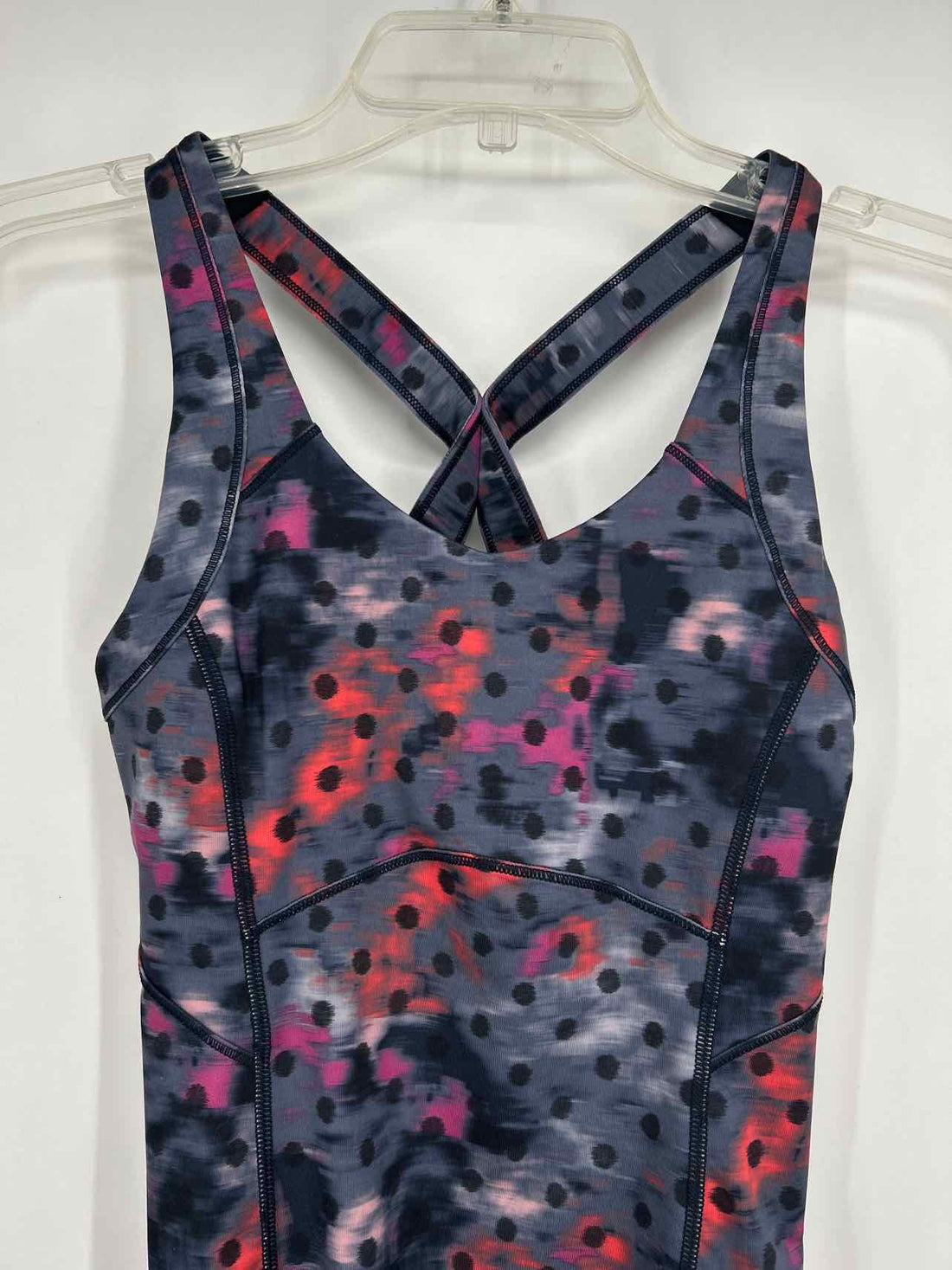 Lululemon Size 4 Gray Print Active Tops