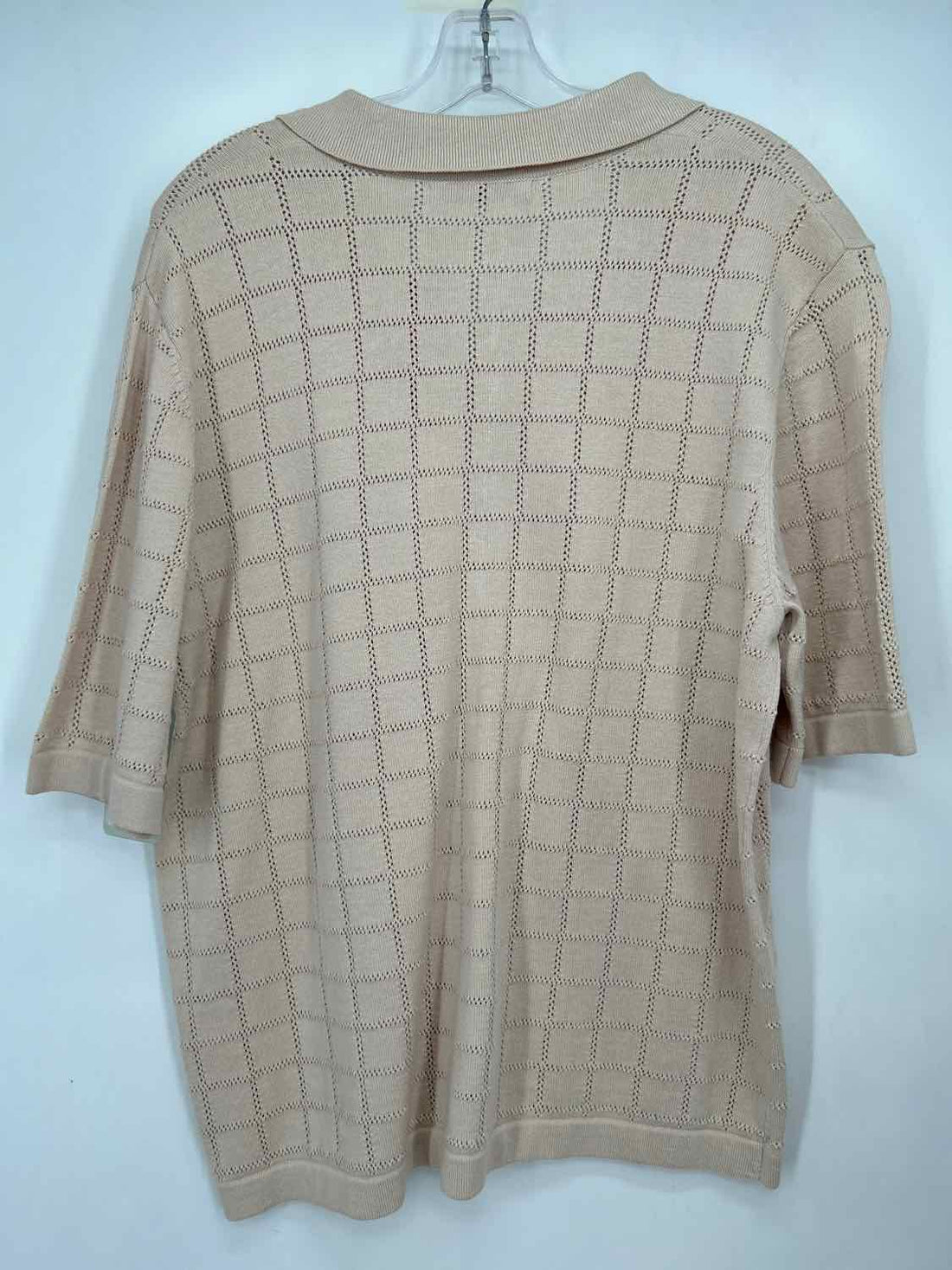 Olivaceous Size M Beige Perforated NWT Short Sleeve