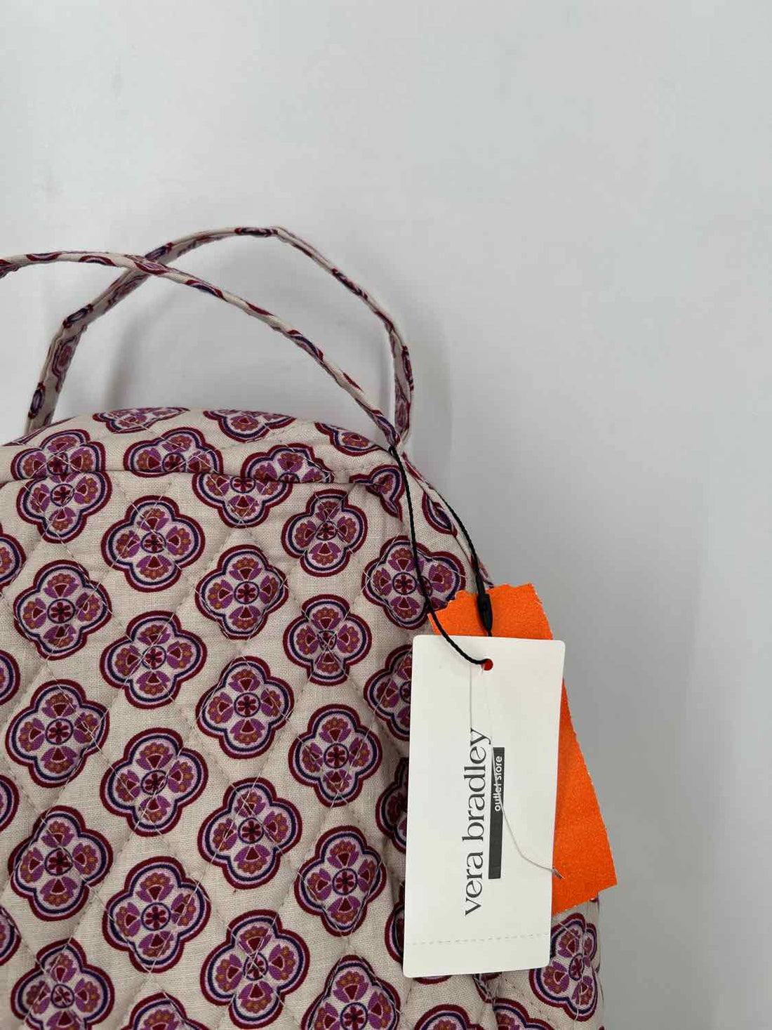Vera Bradley Quilted Beige & Magenta Print NWT Misc.