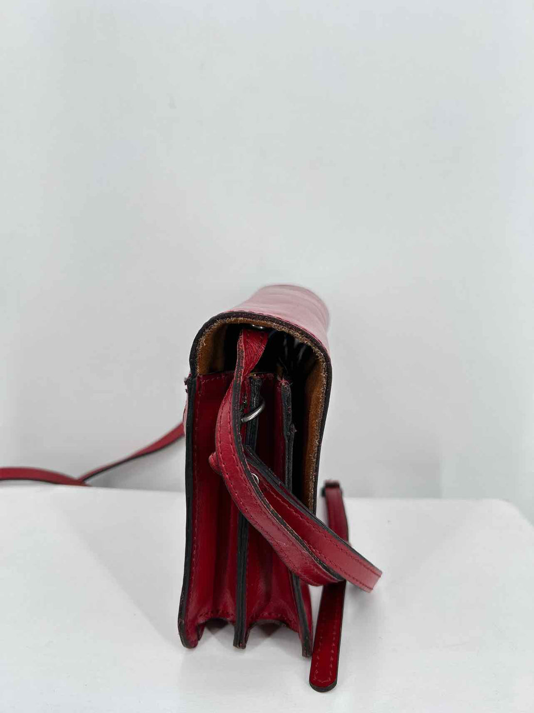 Patricia Nash Dark Red Leather Excellent Condition Crossbody