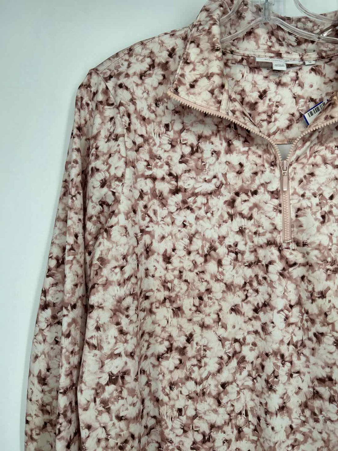 Chicos Size 2(L) Blush Print Long Sleeve