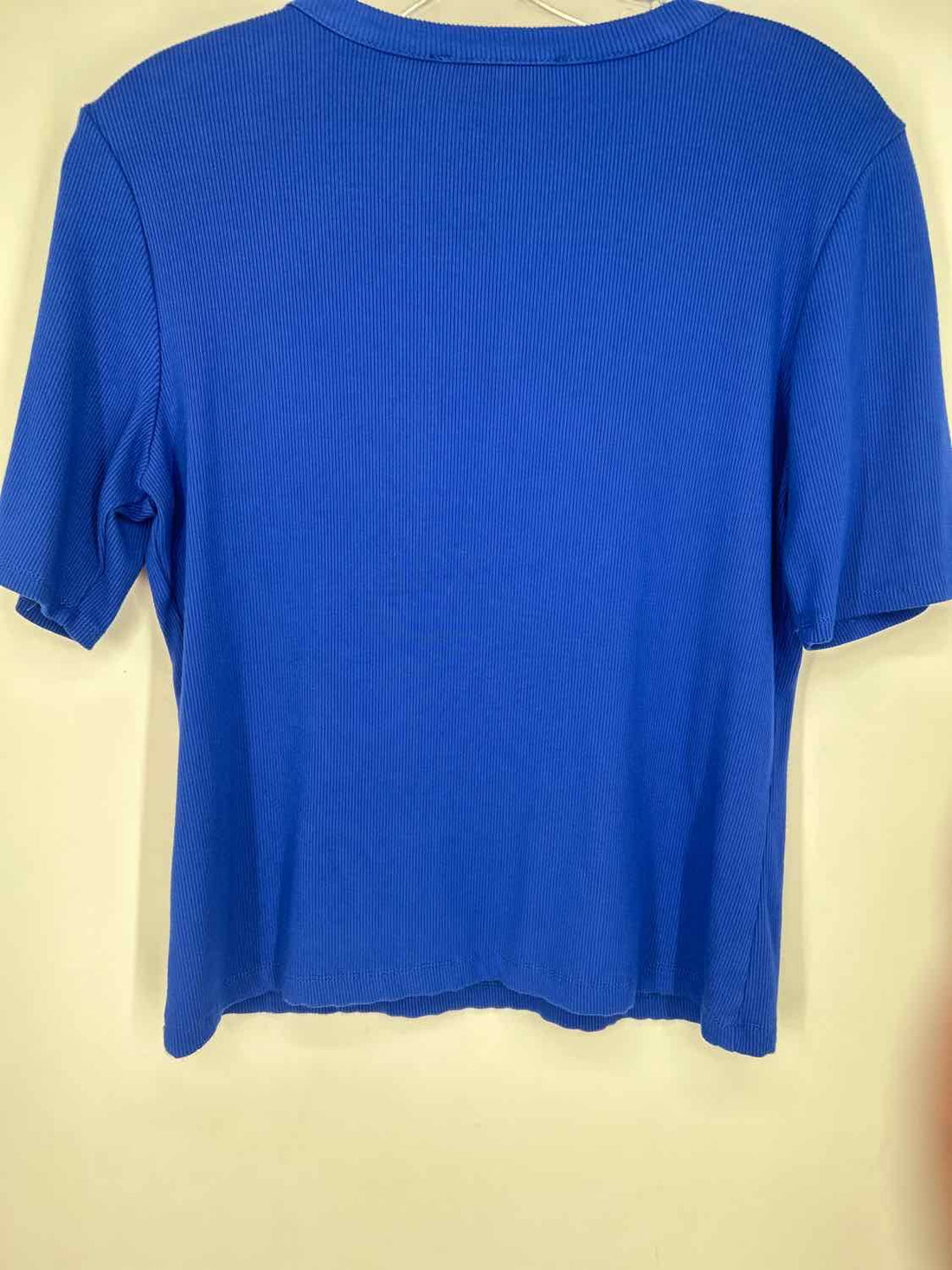 Tahari Size L Cobalt Blue Short Sleeve