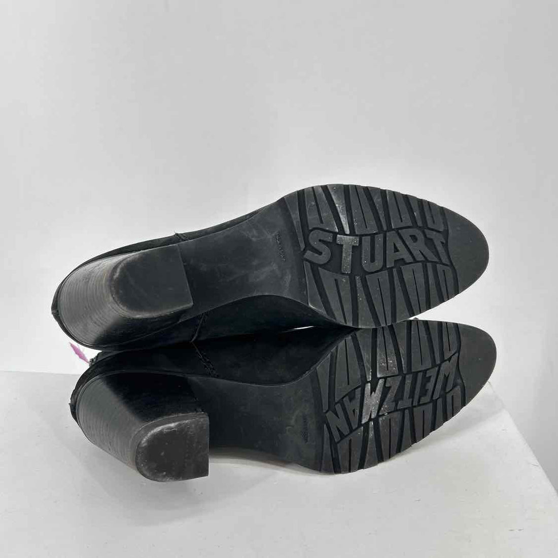 Stuart Weitzman Women Size 9.5 Black Genuine Leather Ankle Boot