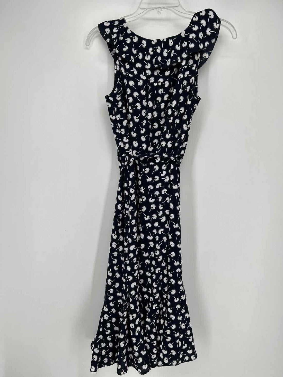 Talbots Size 6 Navy Print Dress