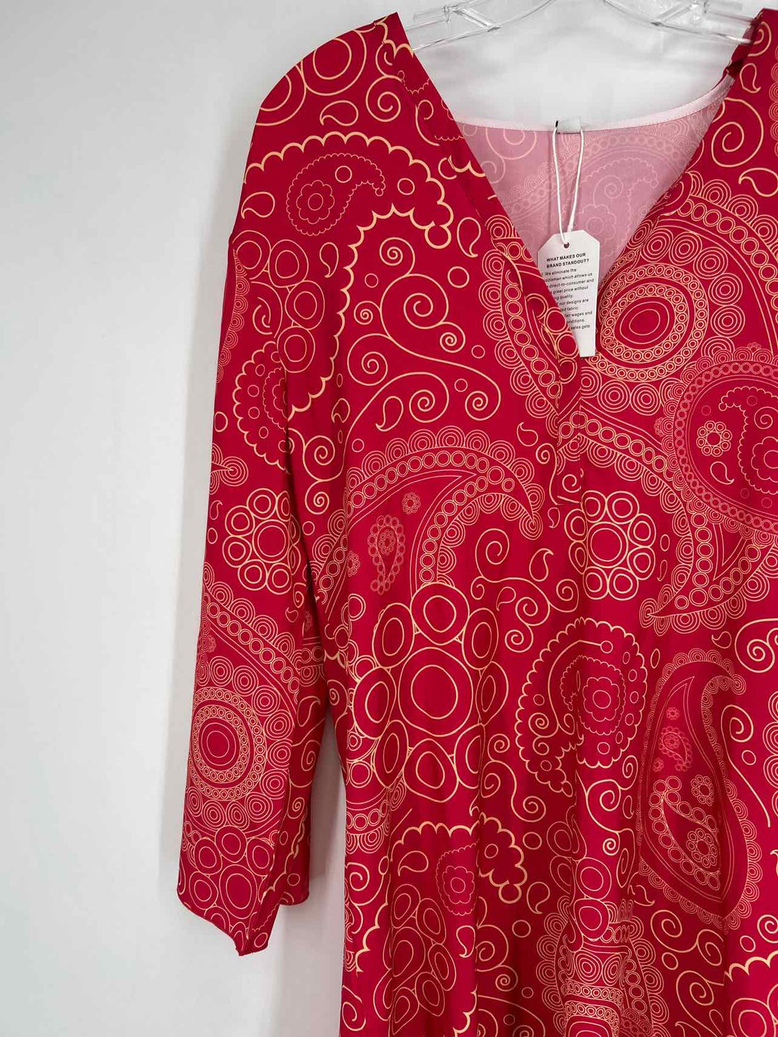 Made With Love Size L Maroon & Yelow NWT Dress