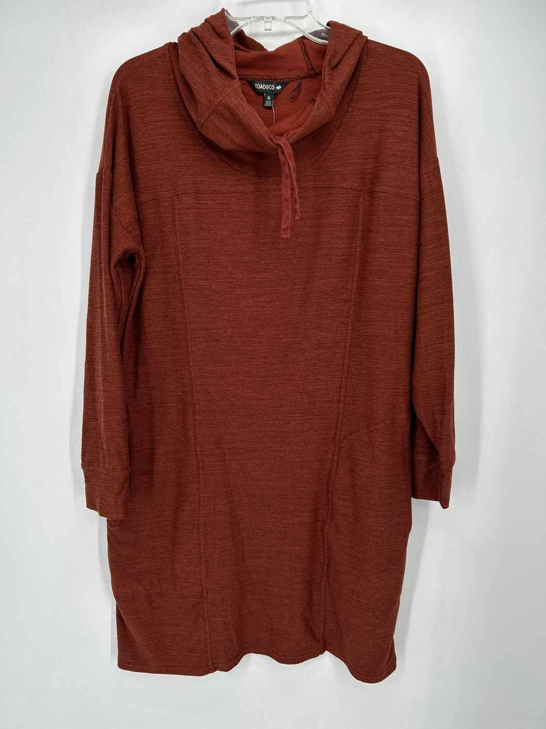 Toad & Co Size XL Reddish Brown Long Sleeve Dress